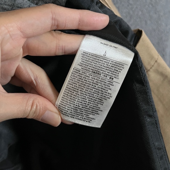 Banana Republic Double Breasted Lined Trench Coat - Men's Size L - Tan - Picture 7 of 11